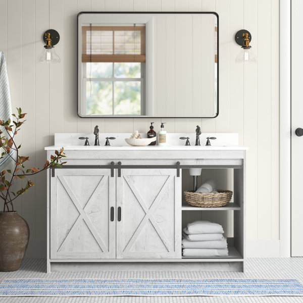 Jillian 54 Double Bathroom Vanity Set